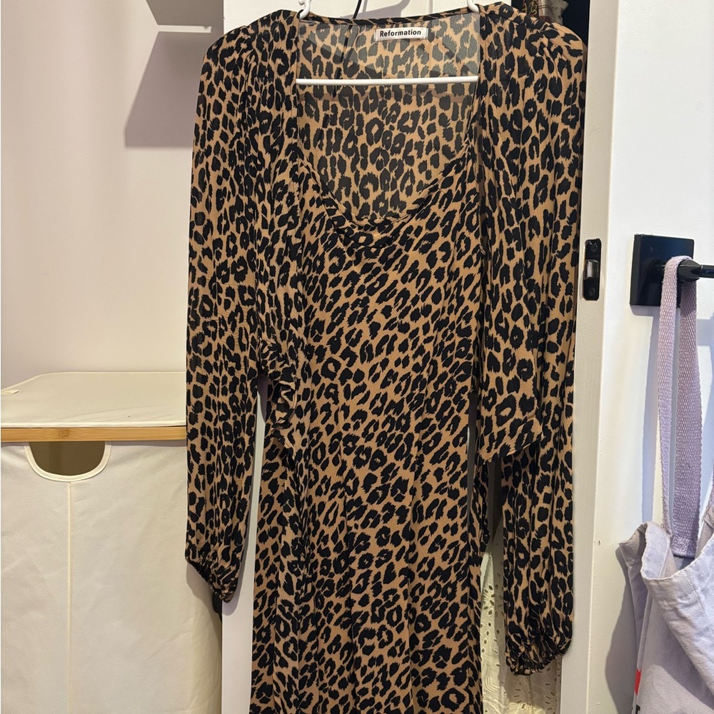 Leopard Print Dress Set